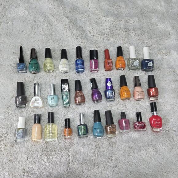 Mixed lot of Nail Polish Lot of 30 Assorted Colors Lot 2 - Picture 1 of 16